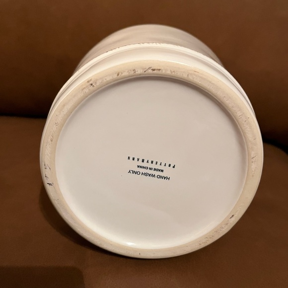 Pottery Barn Cambria Stoneware Collection White Canister Set of 3 - Picture 3 of 3